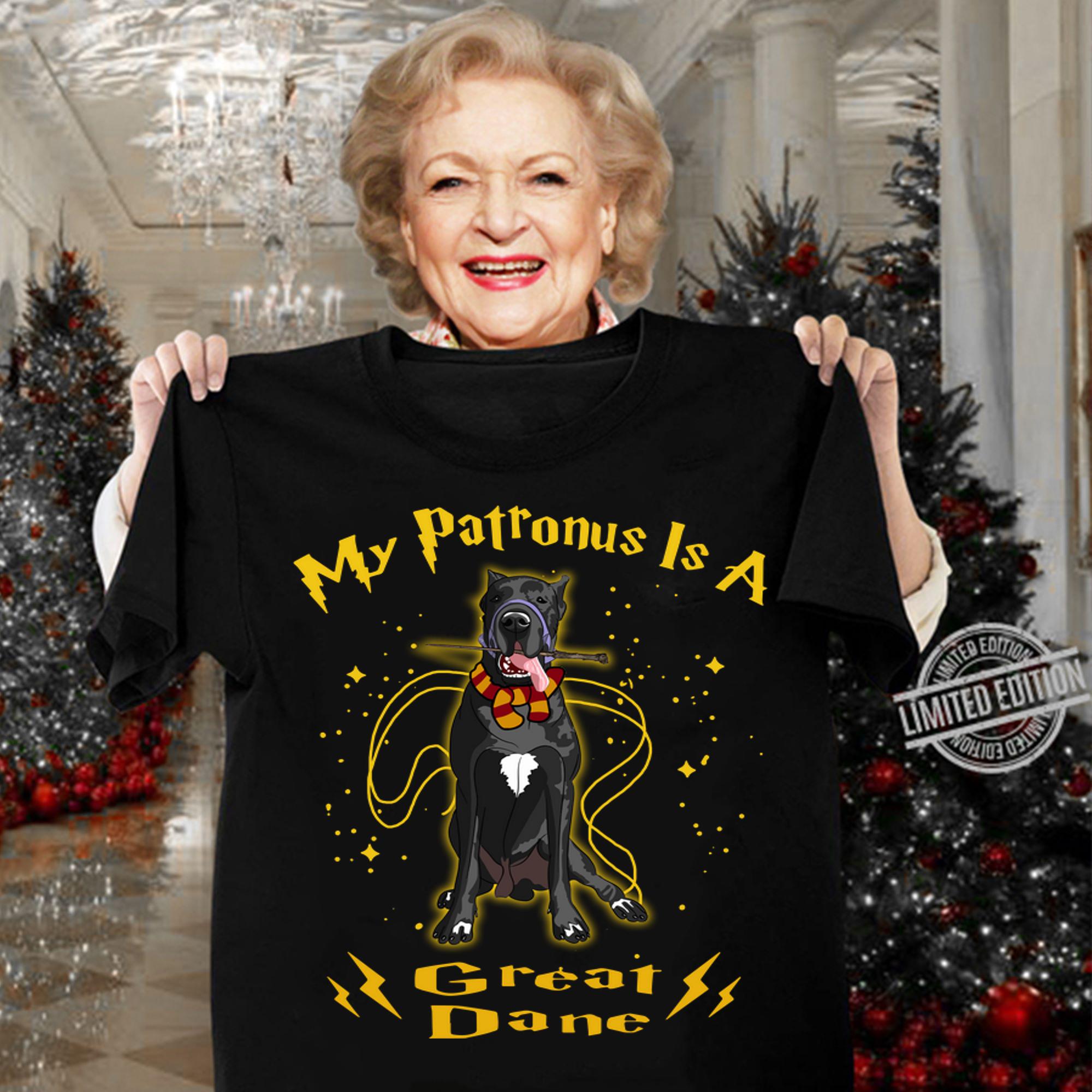 Cute My Patronus Is A Great Dane t-shirt woman shirt
