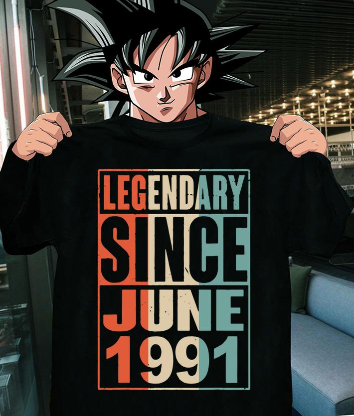 Legendary Since June 1991 Vintage 28 Yrs Old Birthday t-shirt shirt