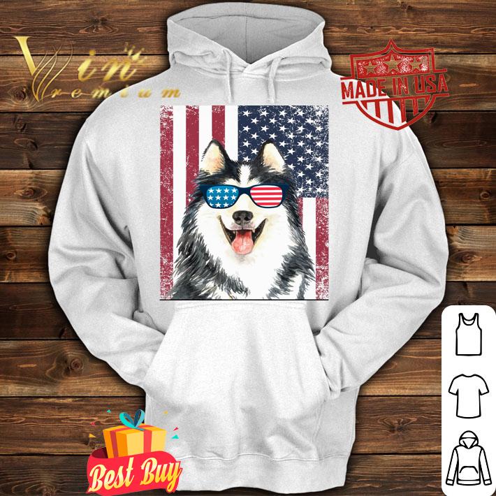 Premium Patriotic Siberian Husky Dog 4th Of July Usa American Flag t-shirt hoodie