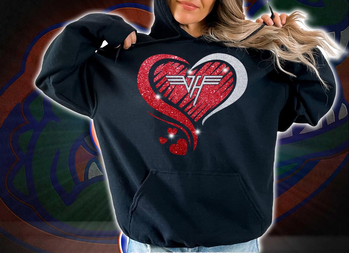 Glitter Van Halen Logo t-shirt hoodie