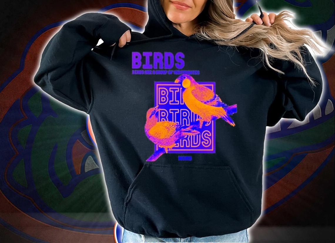Birds are a group of vertebrates shirt t-shirt hoodie