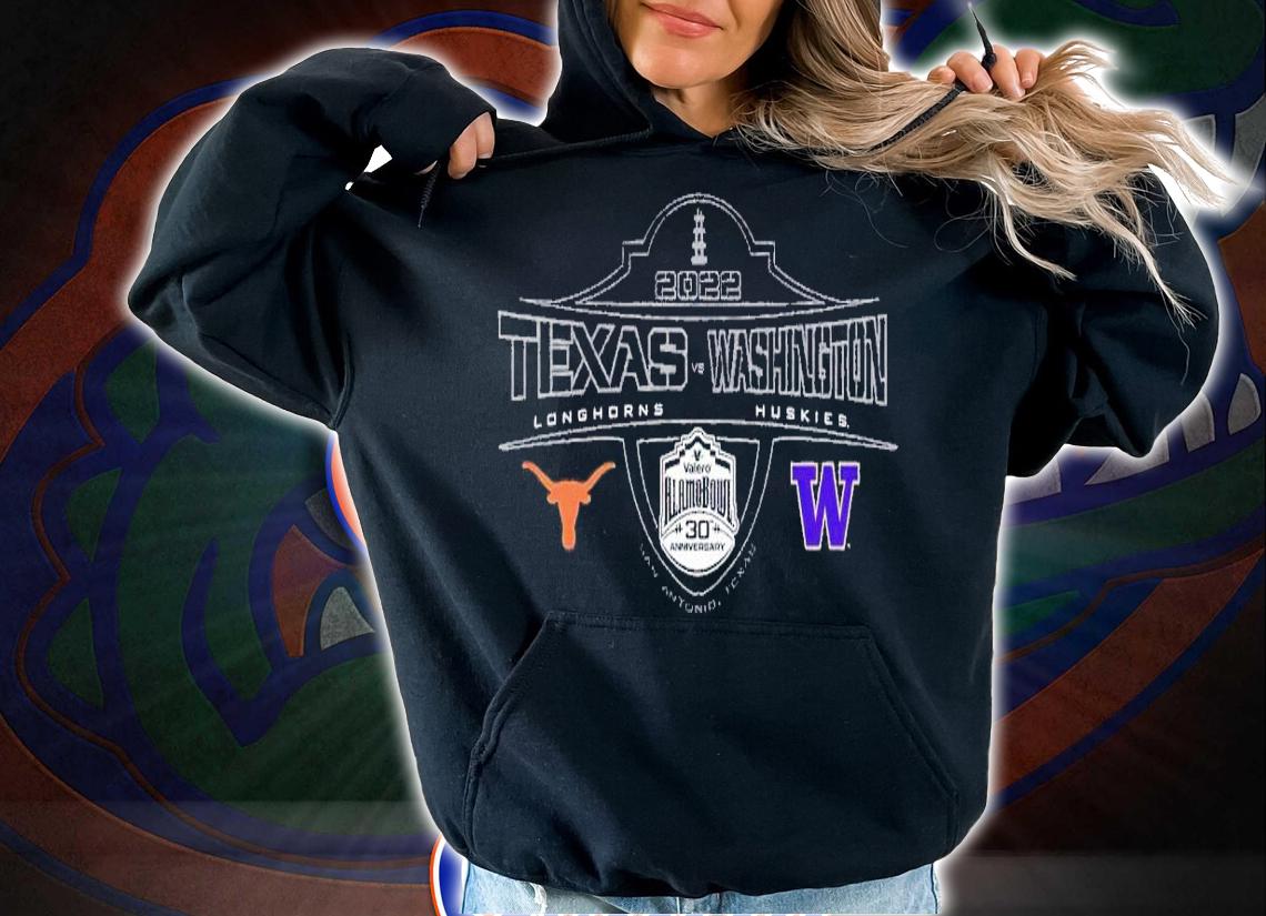 2022 Valero Alamo Bowl 2-Team Texas Longhorns and Washington Huskies shirt t-shirt hoodie