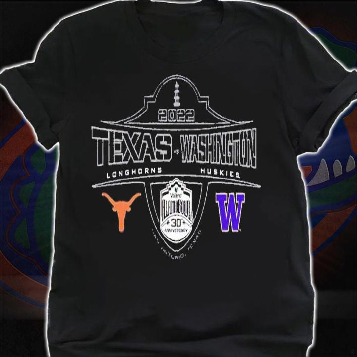 2022 Valero Alamo Bowl 2-Team Texas Longhorns and Washington Huskies shirt t-shirt shirt