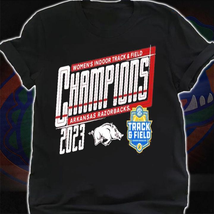 Cardinal Arkansas Razorbacks SEC Women's Indoor Track And Field Champions 2023 Shirt t-shirt shirt