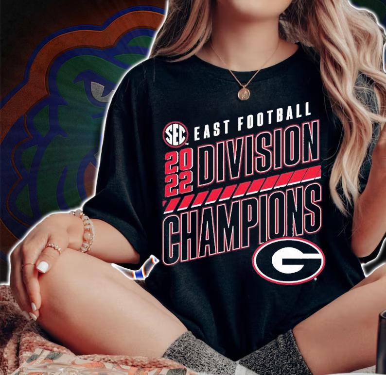 Georgia Bulldogs 2022 SEC East Division Football Champions shirt t-shirt woman shirt