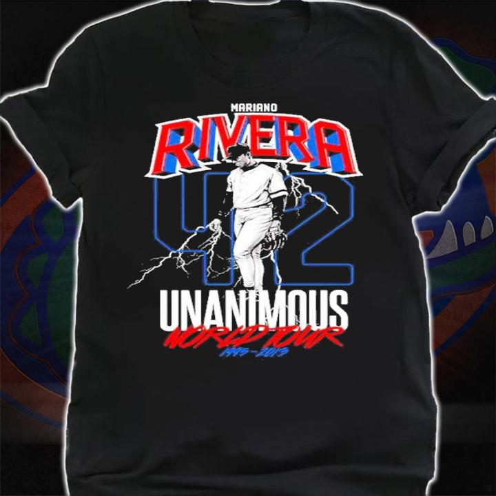 Mariano Rivera Unanimous World Tour 1995-2013 shirt t-shirt shirt