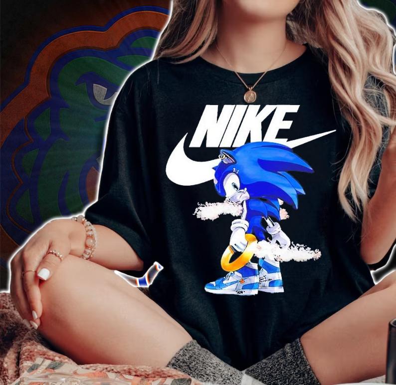 Nike Air Sonic The Hedgehog shirt t-shirt woman shirt
