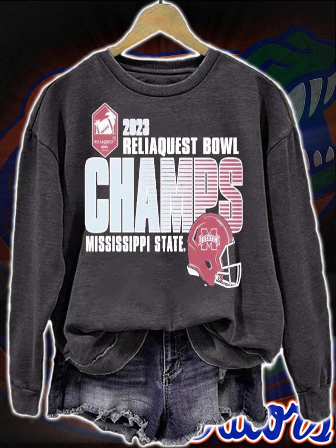 Mississippi State Bulldogs 2023 Reliaquest Bowl Champions Shirt t-shirt