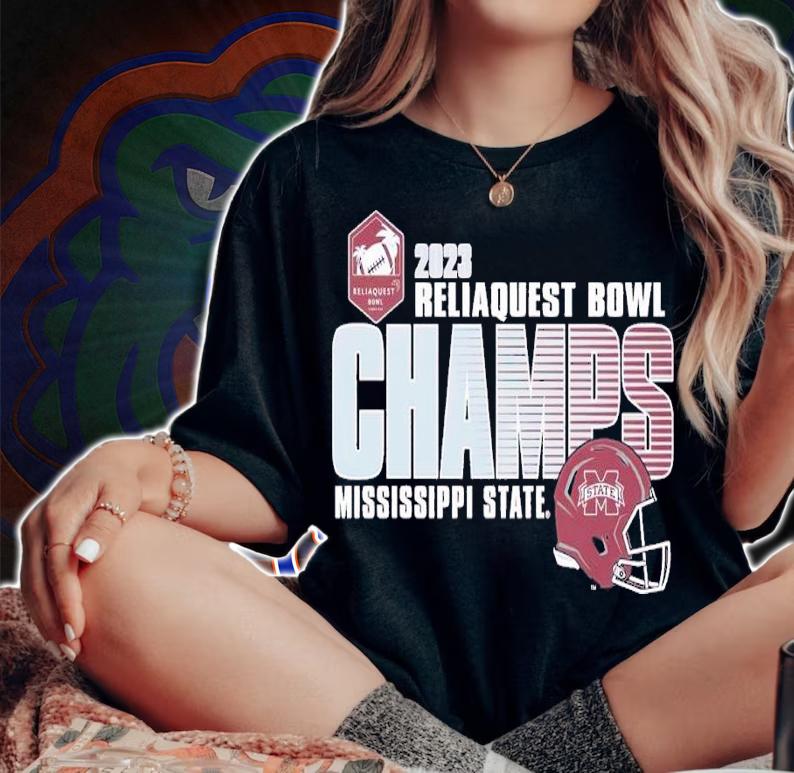 Mississippi State Bulldogs 2023 Reliaquest Bowl Champions Shirt t-shirt