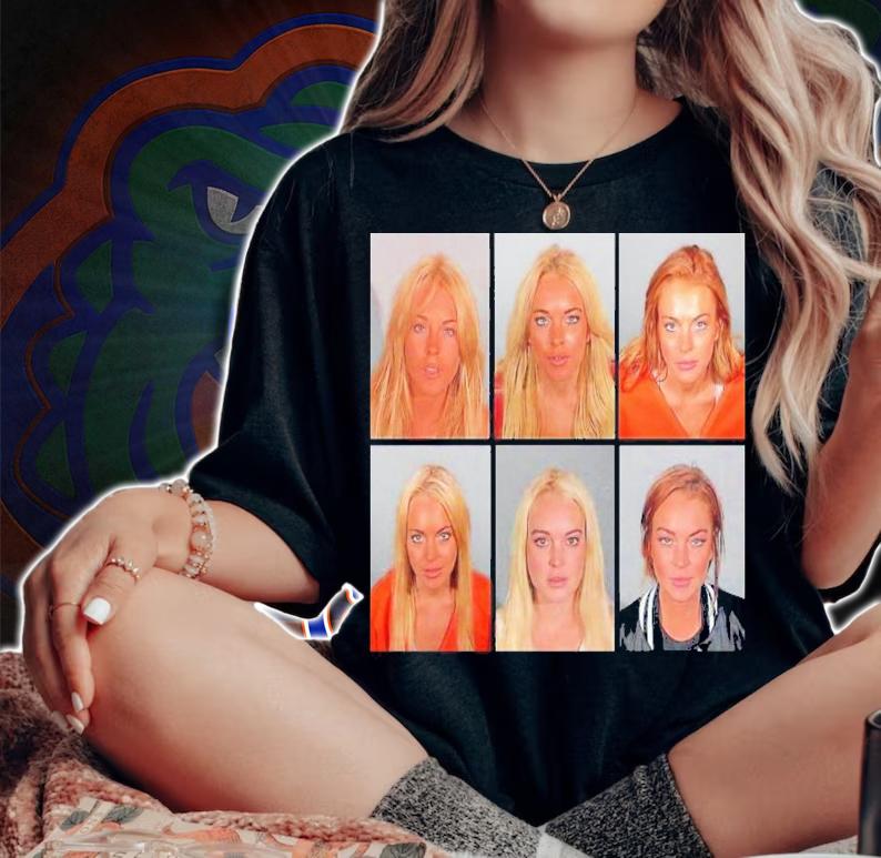 Lindsay Lohan Mugshot Shirt t-shirt