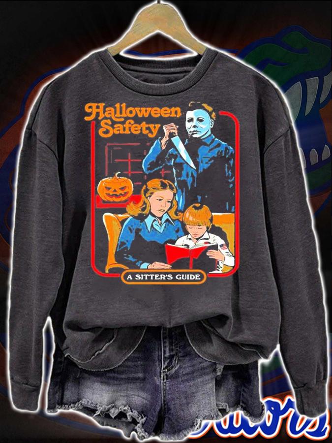 Michael Myers Halloween Safety A Sitter's Guide T-Shirt t-shirt