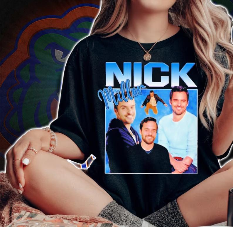 Nick Miller Vintage 90s Shirt t-shirt woman shirt