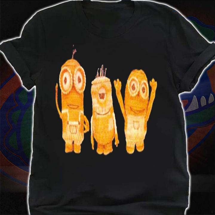 Brain Dead X Minions Woven Kevin Carl Dave shirt t-shirt
