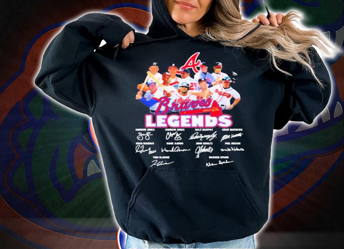Atlanta Braves Legends Team Baseball Signatures Shirt t-shirt