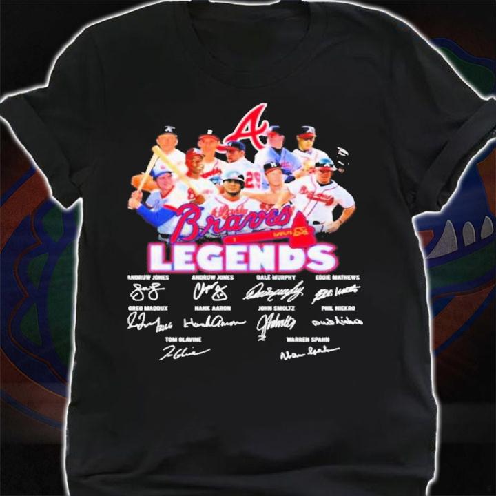 Atlanta Braves Legends Team Baseball Signatures Shirt t-shirt
