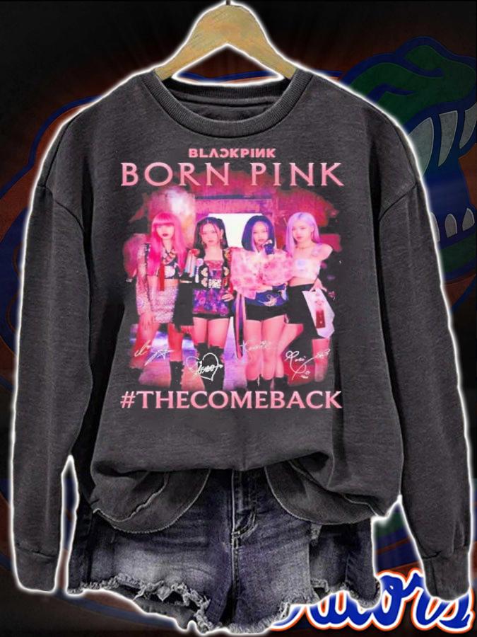 Black Pink Born Pink the come back signatures shirt t-shirt