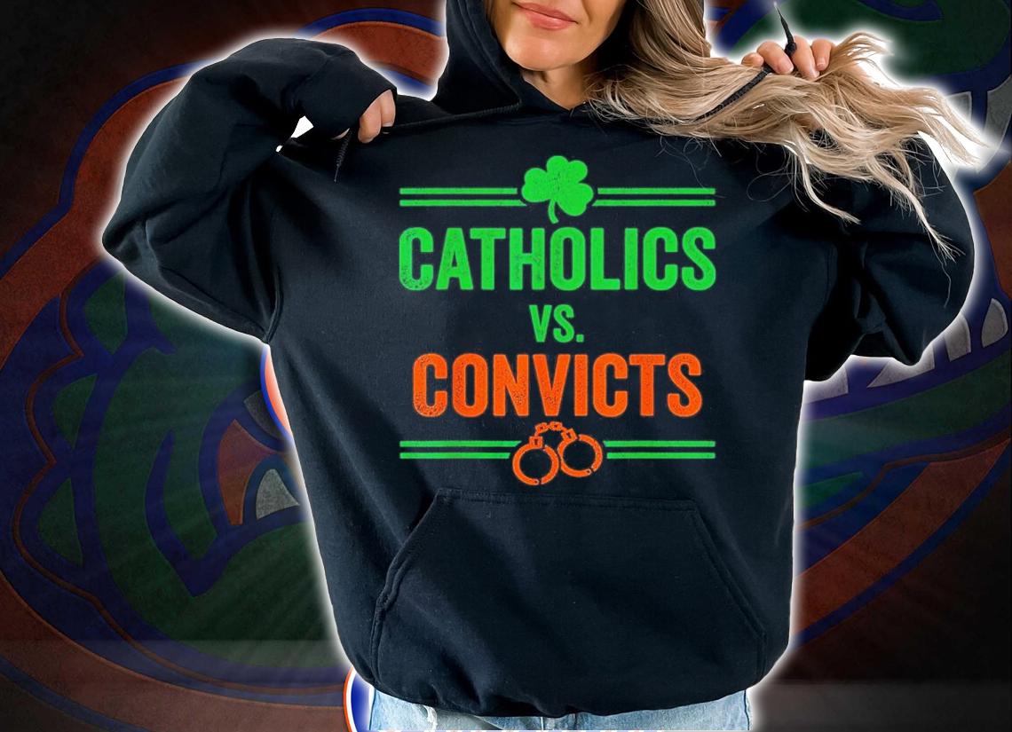 Catholics Vs Convicts Vintage Shirt t-shirt