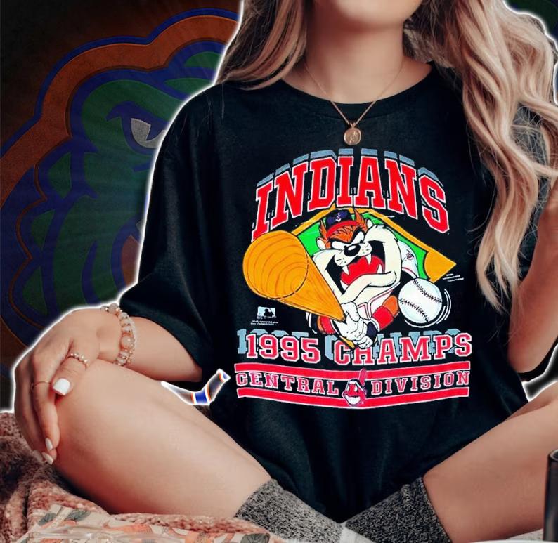 Cleveland Indians 1995 Champs Vintage 90s Shirt t-shirt woman shirt