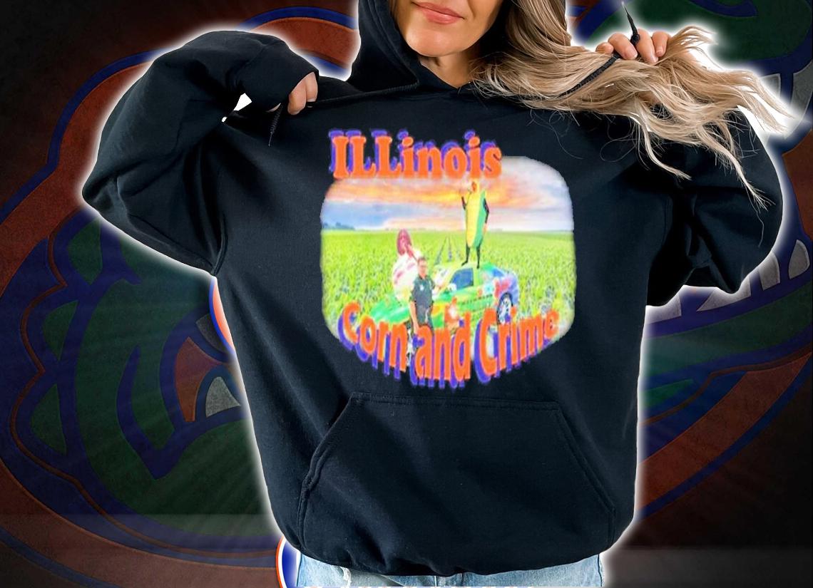 Illinois corn and crime shirt t-shirt