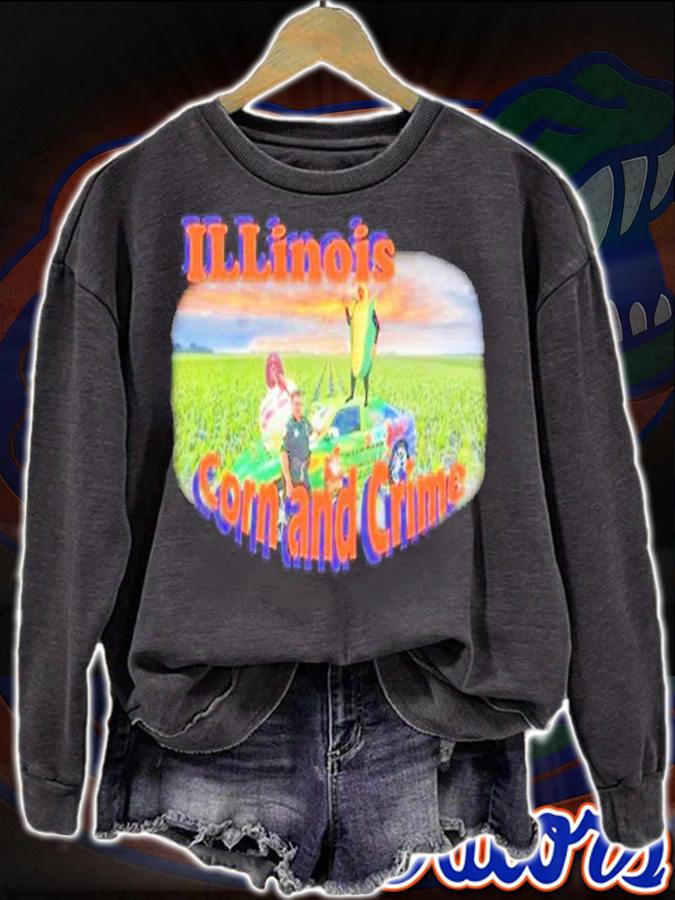 Illinois corn and crime shirt t-shirt