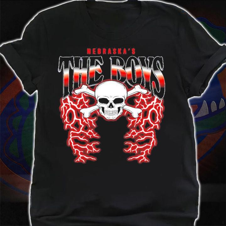 Nebraska's The Boys College Football Lightning shirt t-shirt shirt