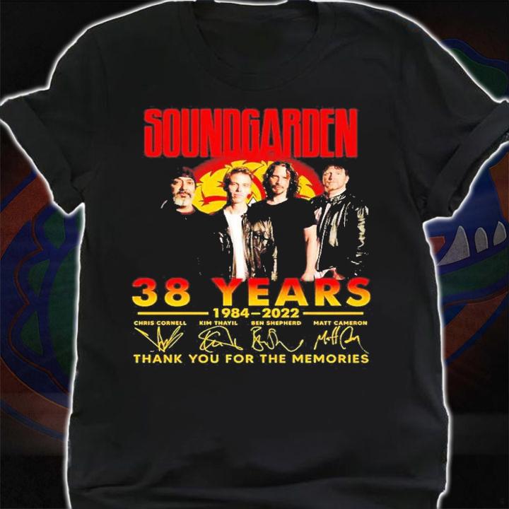 Sound Garden 38 years 1984 2022 thank you for the memories shirt t-shirt shirt