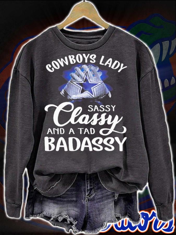 Cowboys Lady Sassy Classy And A Tad Badassy 2022 Shirt t-shirt