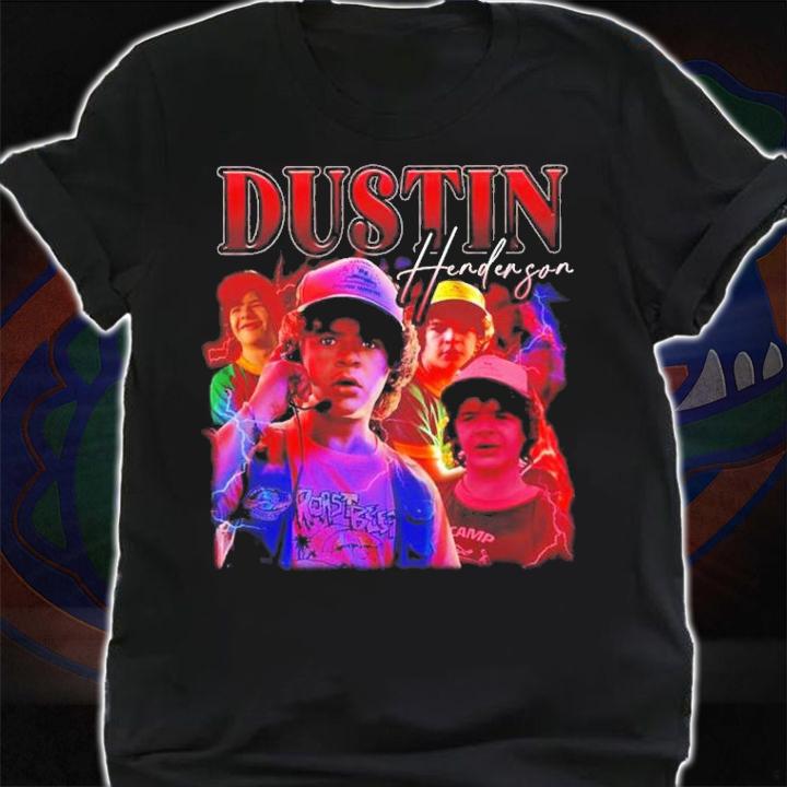 Dustin Henderson Stranger Things Style 90s T-Shirt t-shirt shirt