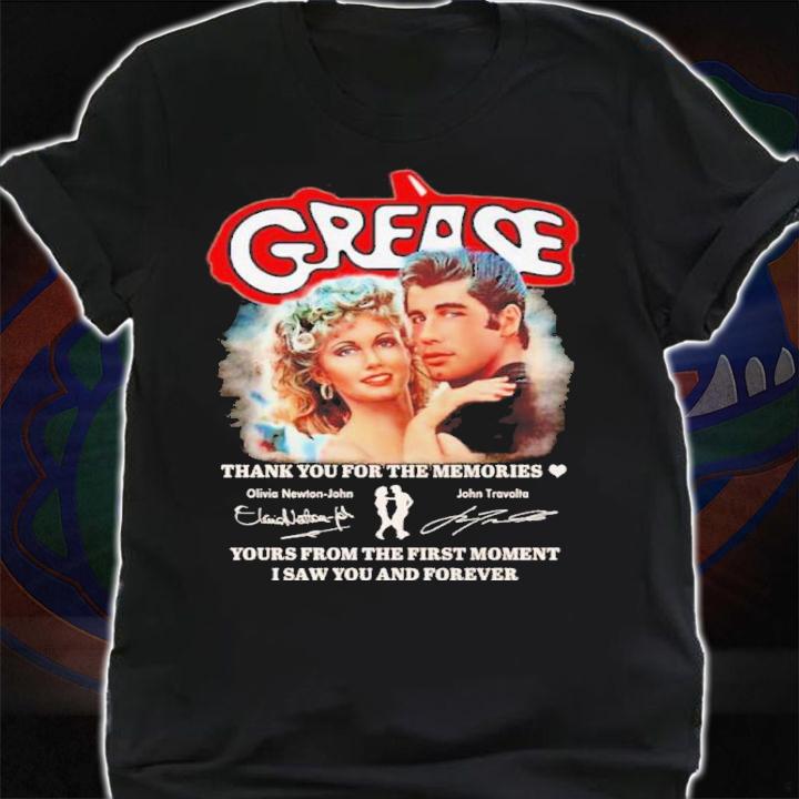 Grease Thank You For The Memories Signatures Your From The First Moment Shirt t-shirt shirt