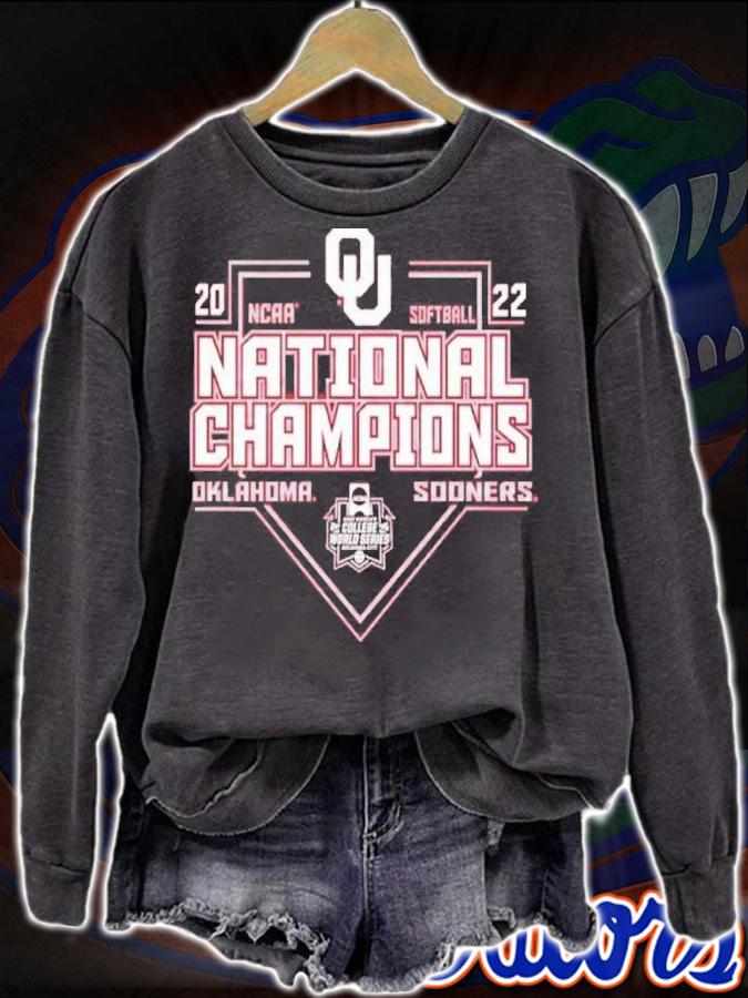 NCAA Softball National Champions Oklahoma Sooners 2022 Shirt t-shirt sweatshirt