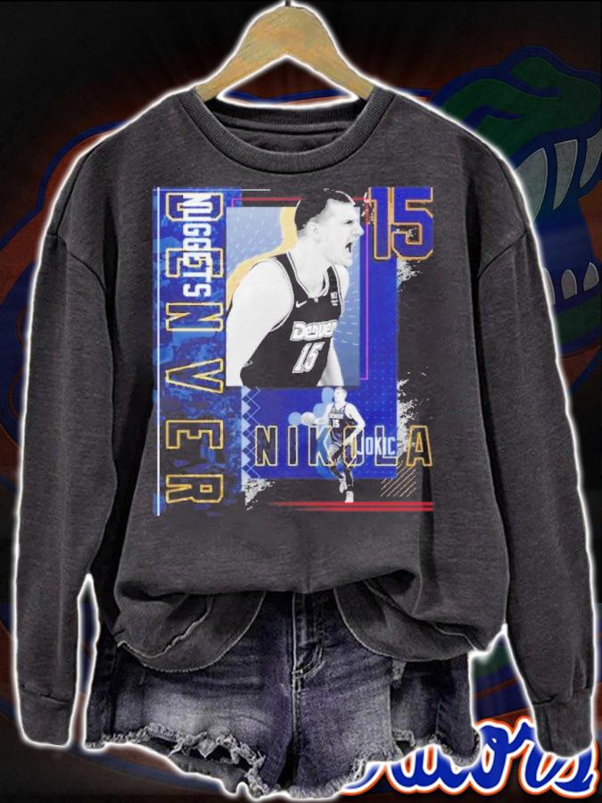 Nikola Jokic Basketball Paper Poster Nuggets 2 Shirt t-shirt