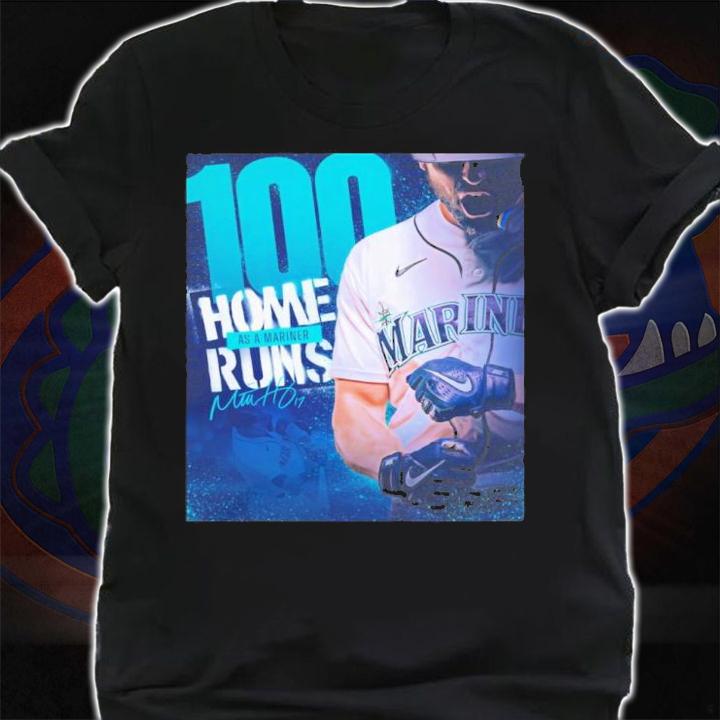 Seattle Mariners Mitch Haniger 100 Home Runs As A Mariner Signatures Shirt t-shirt shirt