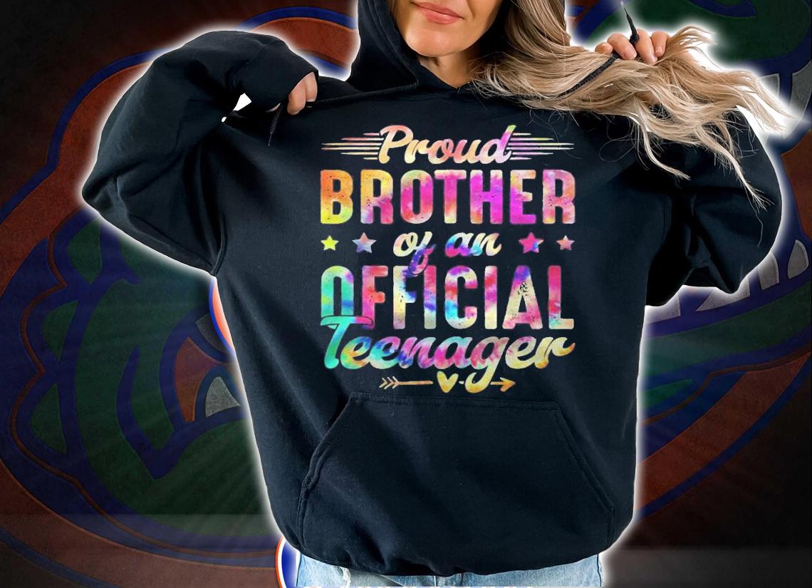 13 Years Old Proud Brother Official Teenager 13Th Birthday Shirt t-shirt