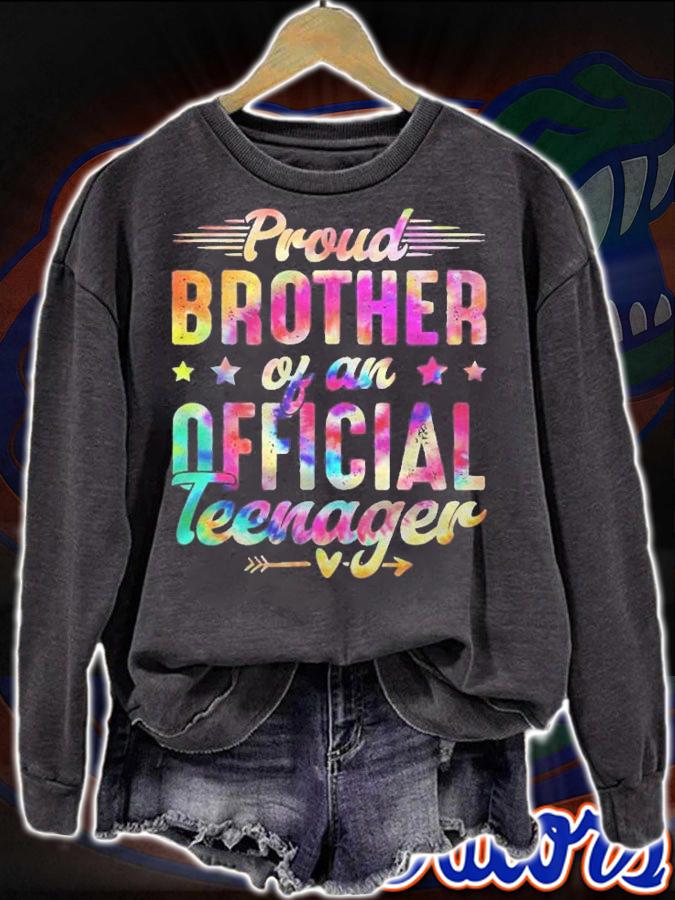 13 Years Old Proud Brother Official Teenager 13Th Birthday Shirt t-shirt