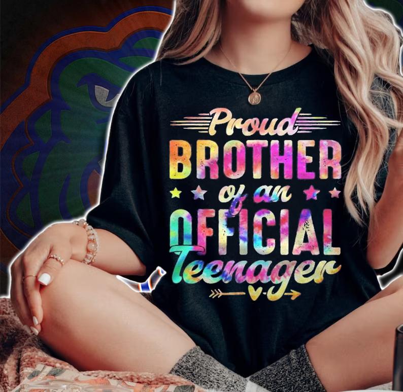 13 Years Old Proud Brother Official Teenager 13Th Birthday Shirt t-shirt