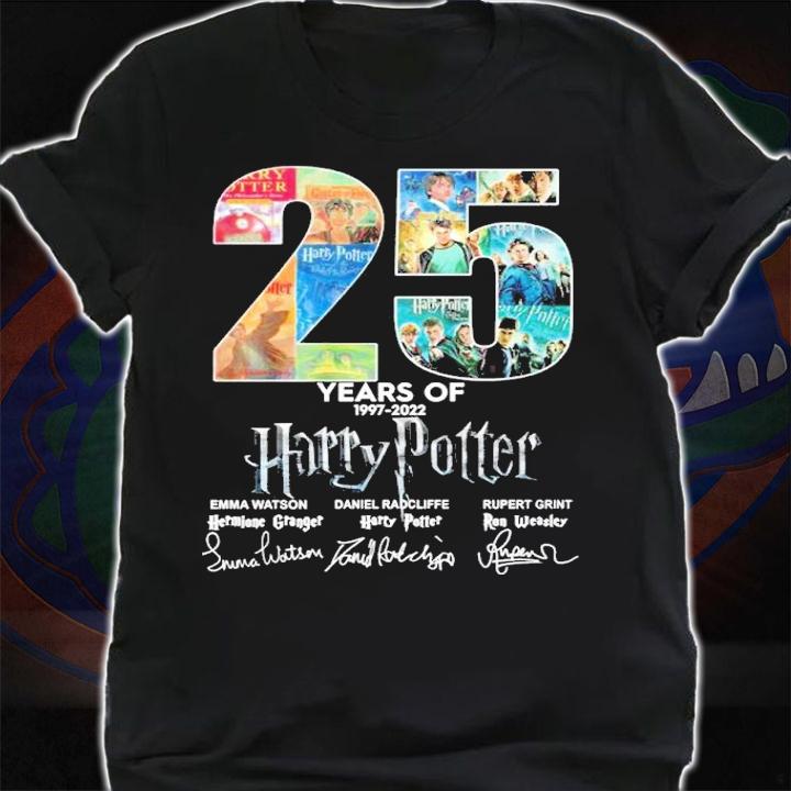 25 Years Of 1997-2022 Harry Potter Signatures Shirt t-shirt shirt