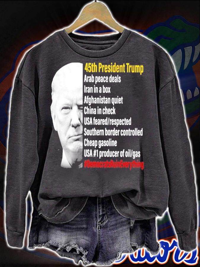 45th President Trump Arab Peace Deals Iran In A Box Afghanistan Quiet China In Check Shirt t-shirt sweatshirt