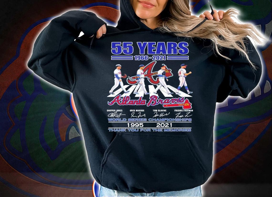 55 years 1966-0221 Atlanta Braves Abbey Road signatures shirt t-shirt