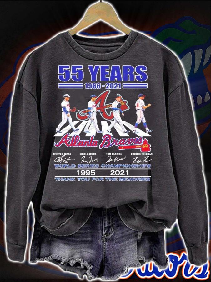 55 years 1966-0221 Atlanta Braves Abbey Road signatures shirt t-shirt
