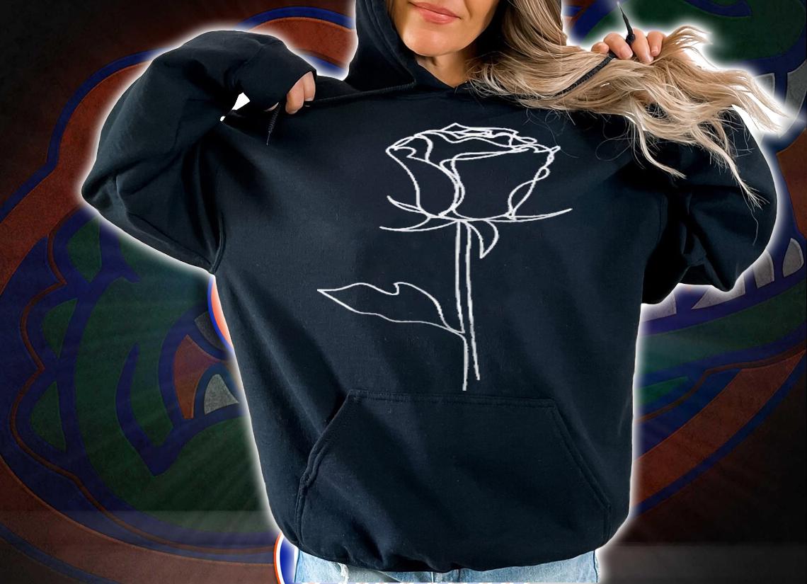 Aesthetic Rose Floral Minimalist  Minimalistic Rose Art shirt t-shirt hoodie