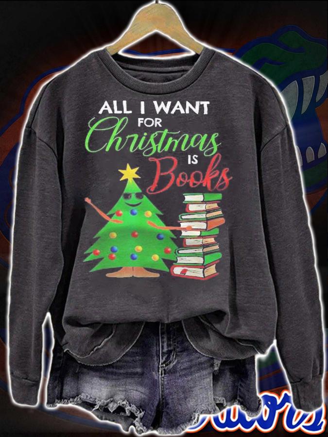 All I Want For Christmas Is Books Reading Smart Girl Shirt t-shirt