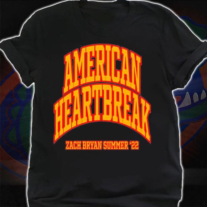 American Heartbreak Zach Bryan Summer 2022 T-shirt t-shirt shirt