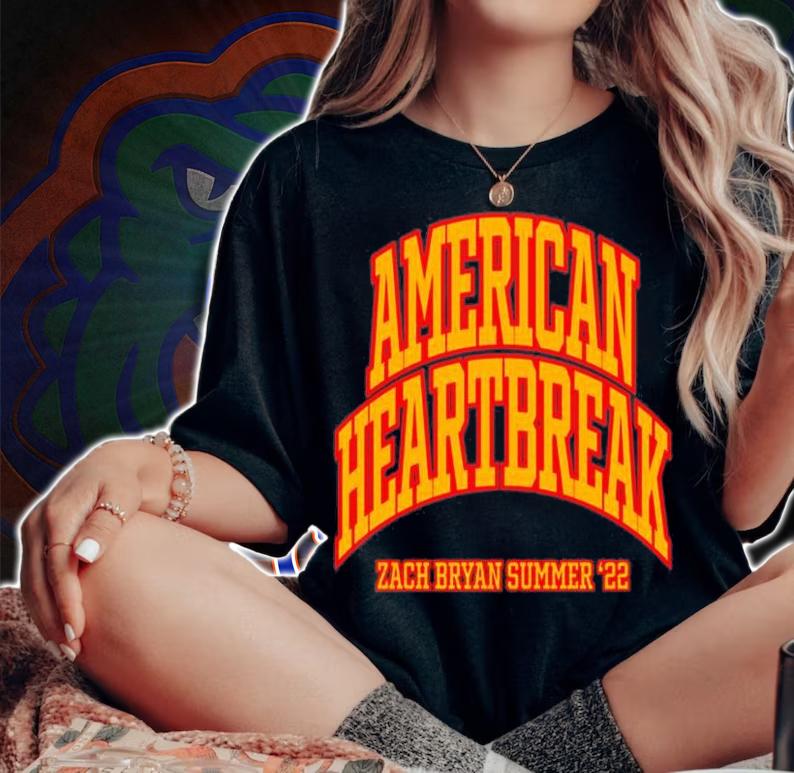 American Heartbreak Zach Bryan Summer 2022 T-shirt t-shirt woman shirt