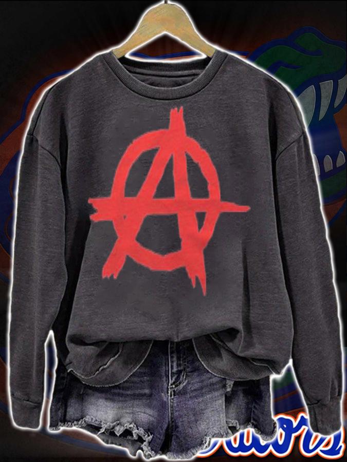 Anarchy Symbol Slim Fit Shirt t-shirt sweatshirt