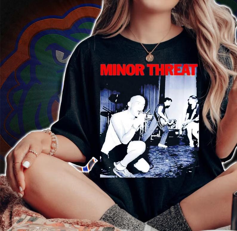 Authentic Minor Threat Band Xerox Group Shirt t-shirt woman shirt