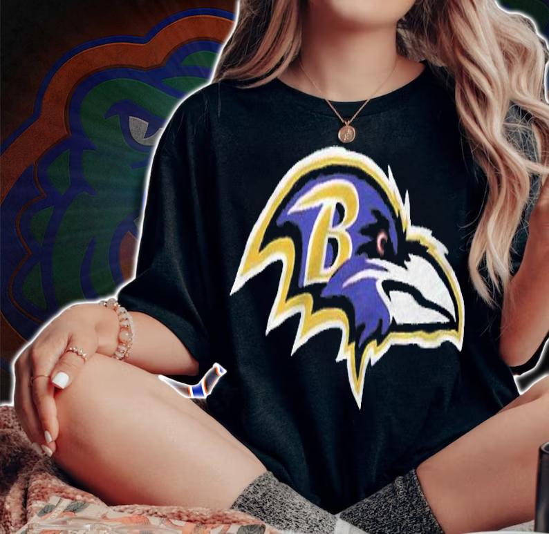Baltimore Ravens logo team T-shirt t-shirt woman shirt