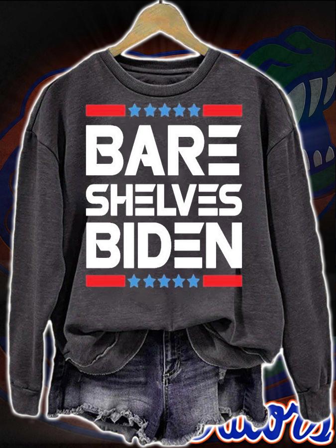 Bare Shelves Biden Design Fjb, Biden, Let's Go Brandon, Dementia Biden T-Shirt t-shirt