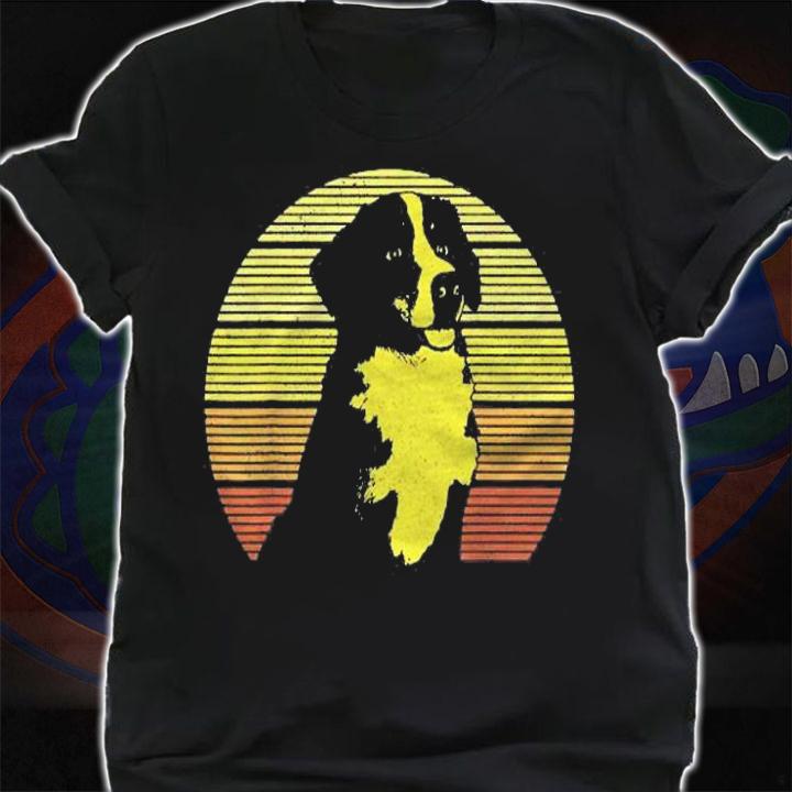 Bernese Mountain Dog Vintage Retro Dog Lover Gift Shirt t-shirt