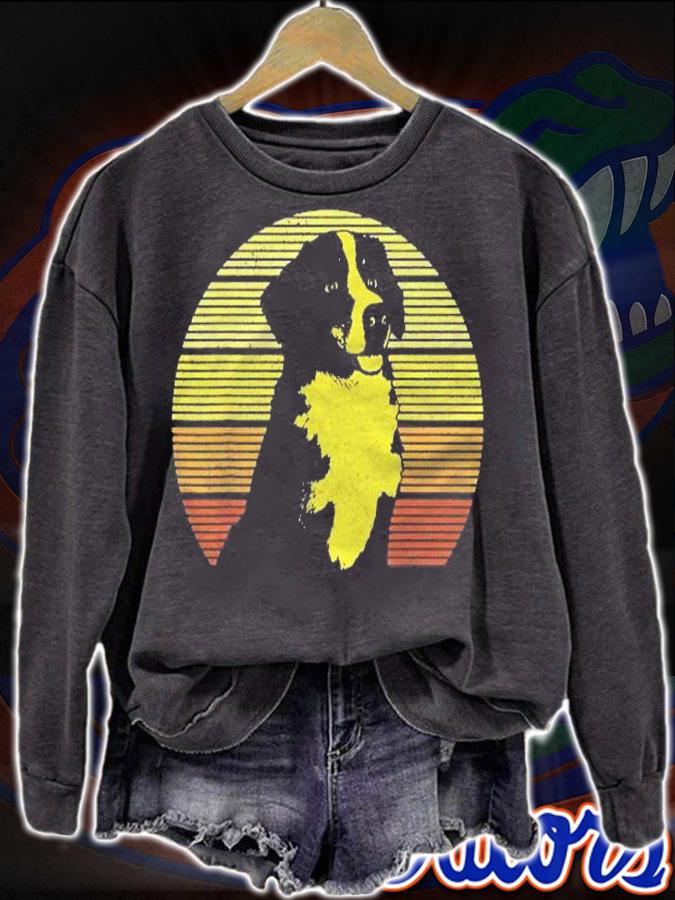 Bernese Mountain Dog Vintage Retro Dog Lover Gift Shirt t-shirt