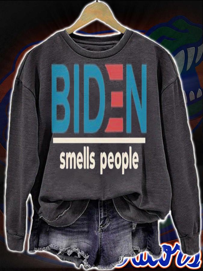 Biden Smells People Biden T-Shirt t-shirt sweatshirt